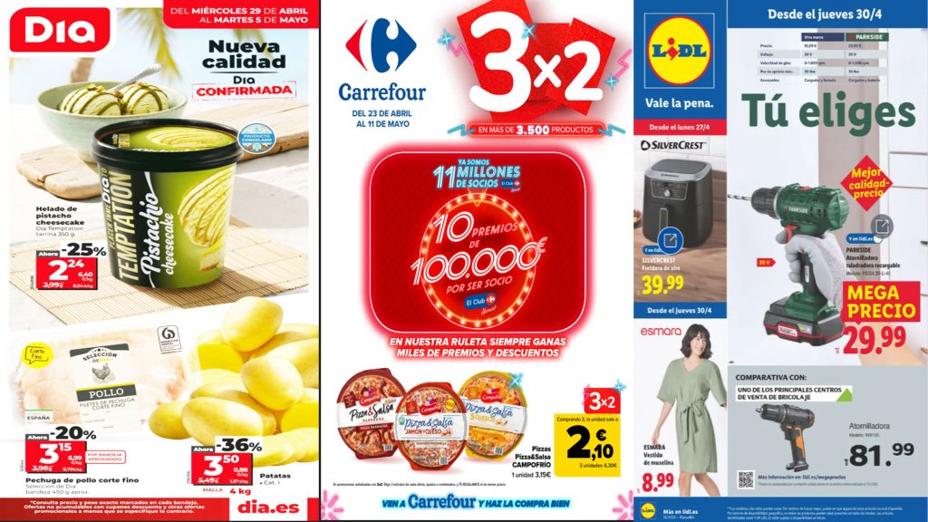 DIA vs Lidl vs Carrefour