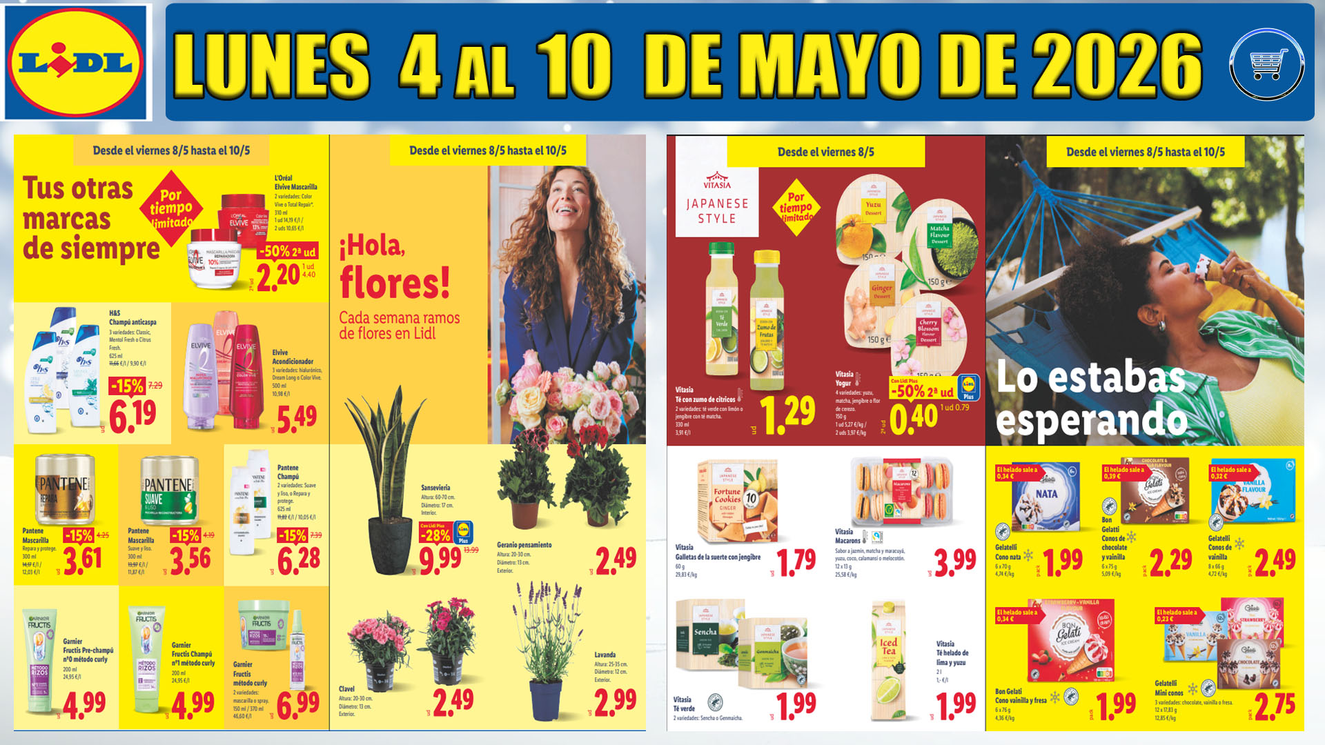 FOLLETO LIDL del 4 de mayo de 2026 Catálogo LIDL 4 de mayo de 2026 Alimentación LIDL Supermercado Catálogo Lidl alimentación del 4 al 10 de mayo de 2026: ofertas para ahorrar en la compra