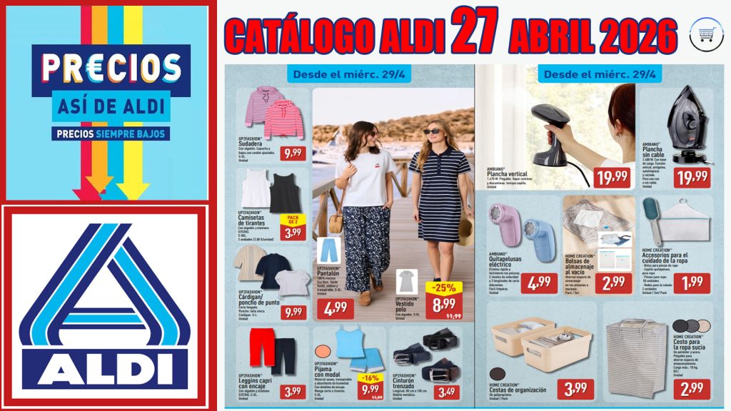 Nuevo catálogo ALDI del 27 de abril al 3 de mayo de 2026
