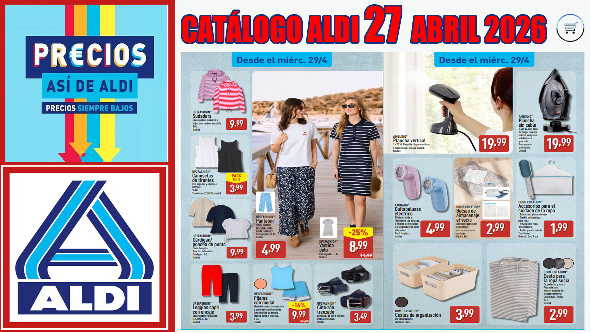 Nuevo catálogo ALDI del 27 de abril al 3 de mayo de 2026: Ofertas destacadas