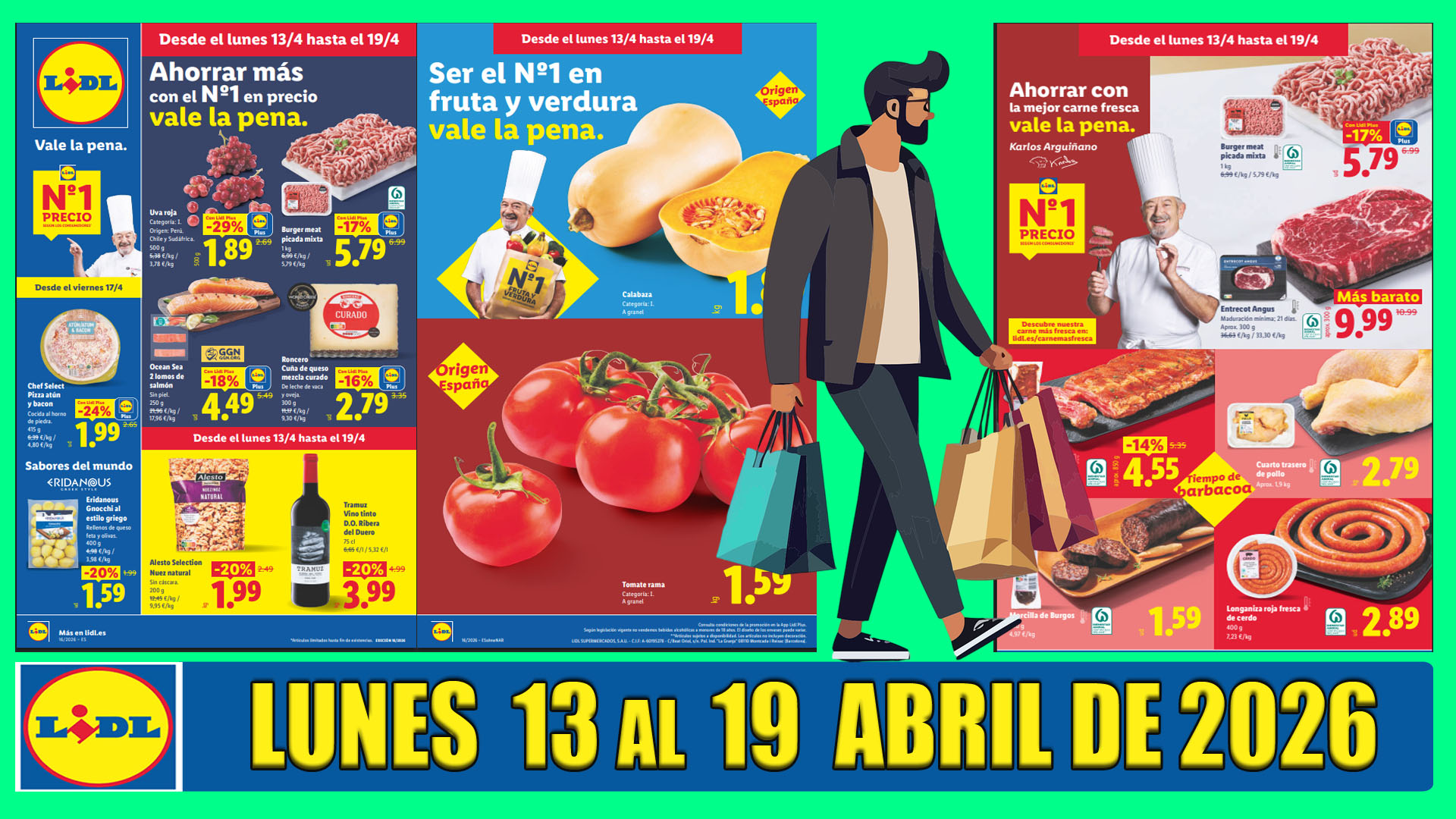OFERTAS LIDL alimentación 13 al 19 de abril de 2026