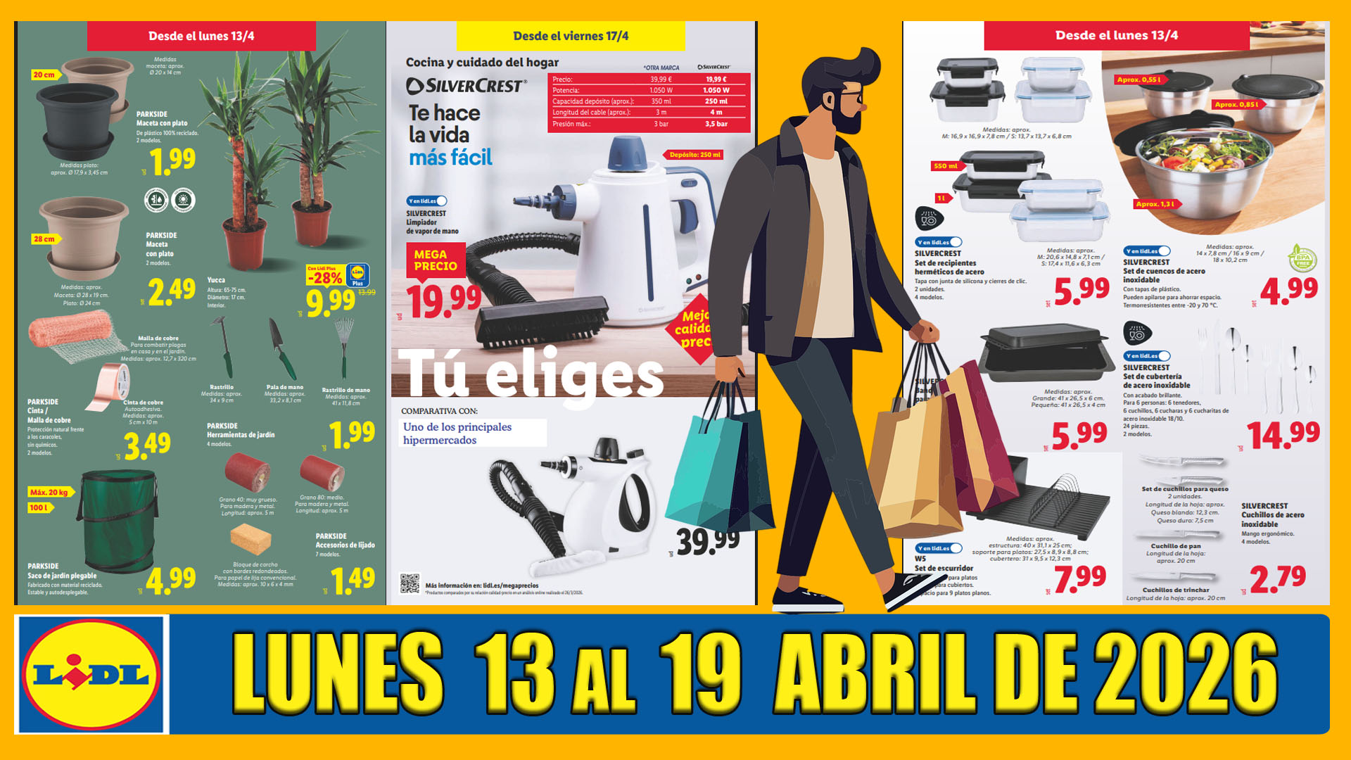 Ofertas catálogo Bazar LIDL del 13 al 19 de abril de 2026