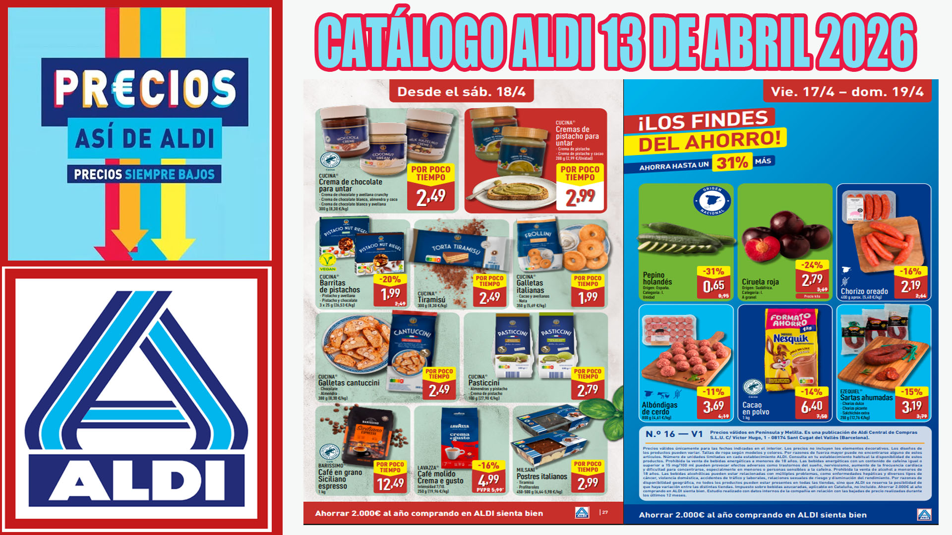 Próximo catálogo ALDI del 13 al 19 de abril de 2026