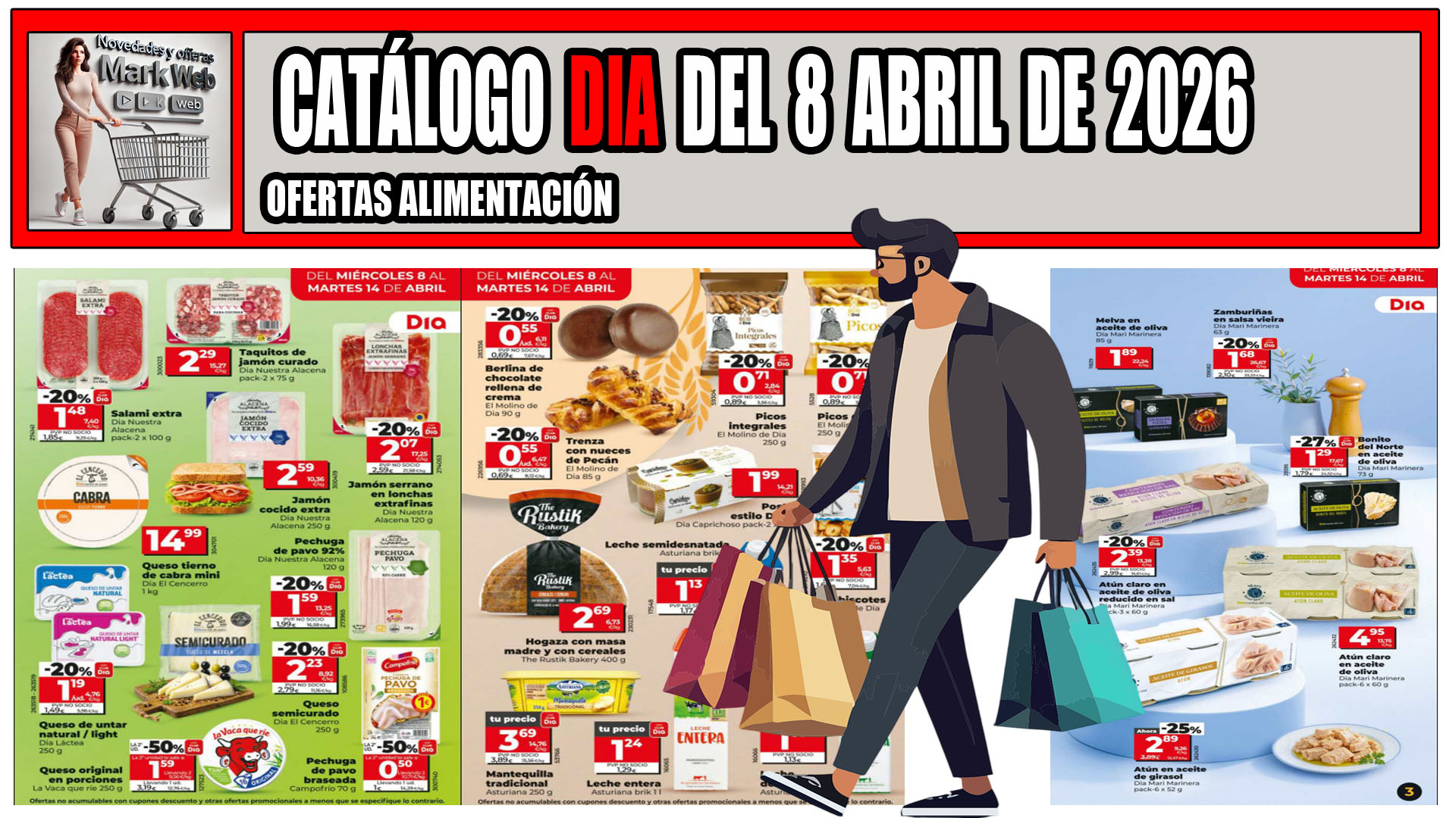 Próximo catálogo DIA del 8 al 14 de abril de 2026 ofertas destacadas en alimentación y frescos