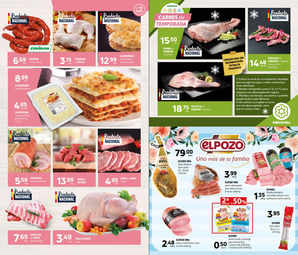 Ofertas en carne y productos frescos