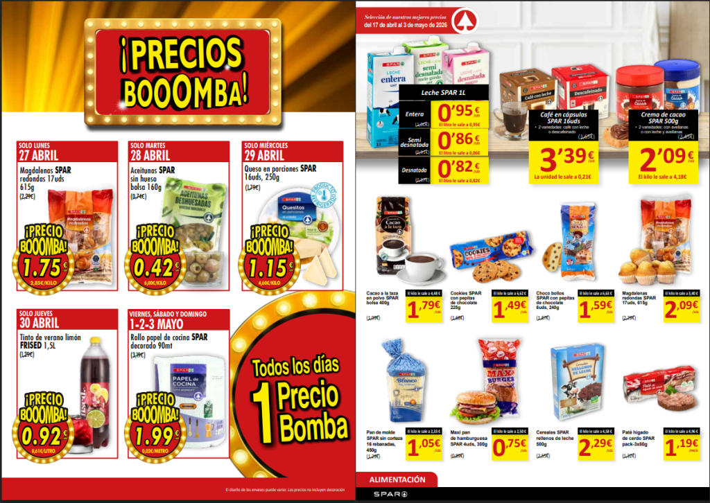 Productos básicos al mejor precio de Spar