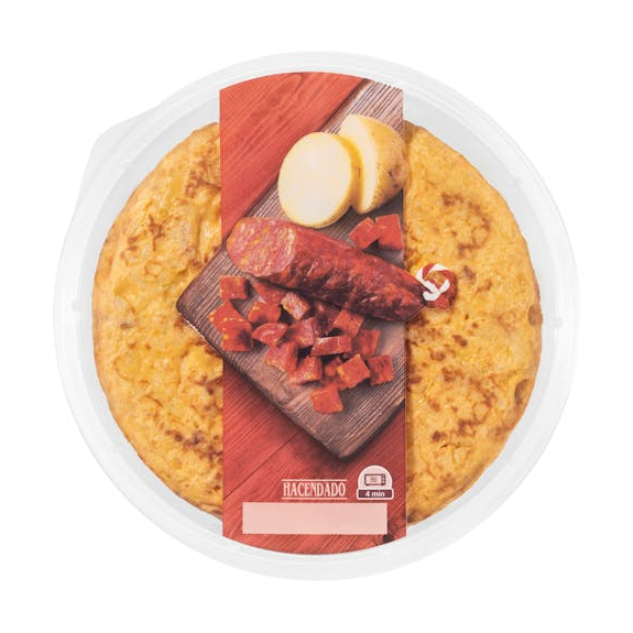 La novedad de Hacendado que conquista a los más tradicionales: Tortilla de patata con chorizo de Mercadona