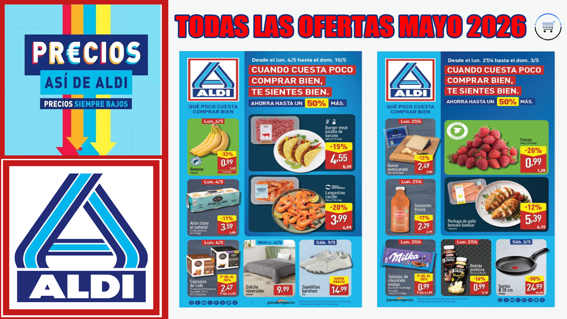 Ofertas ALDI mayo 2026: todos los folletos y promociones del mes