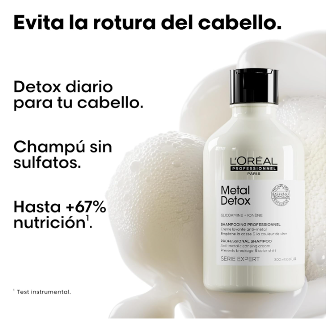 El champú profesional Metal Detox de L’Oréal Professionnel cae un 39% y arrasa entre los cabellos teñidos y decolorados