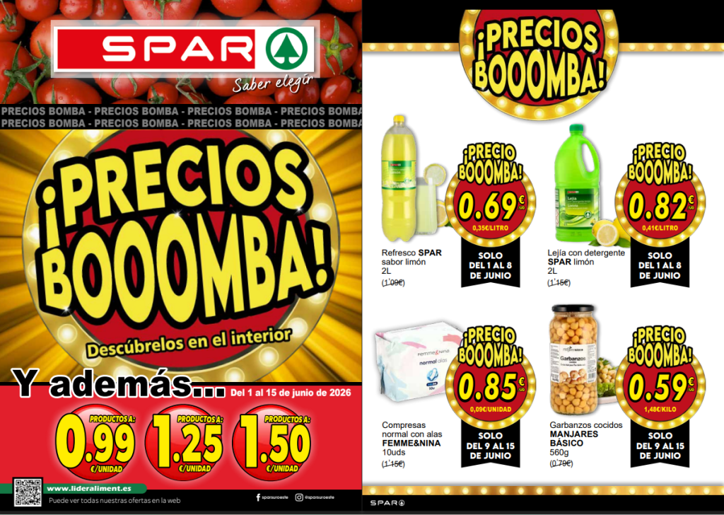 Ofertas Catálogo SPAR del 1 al 15 de junio de 2026
