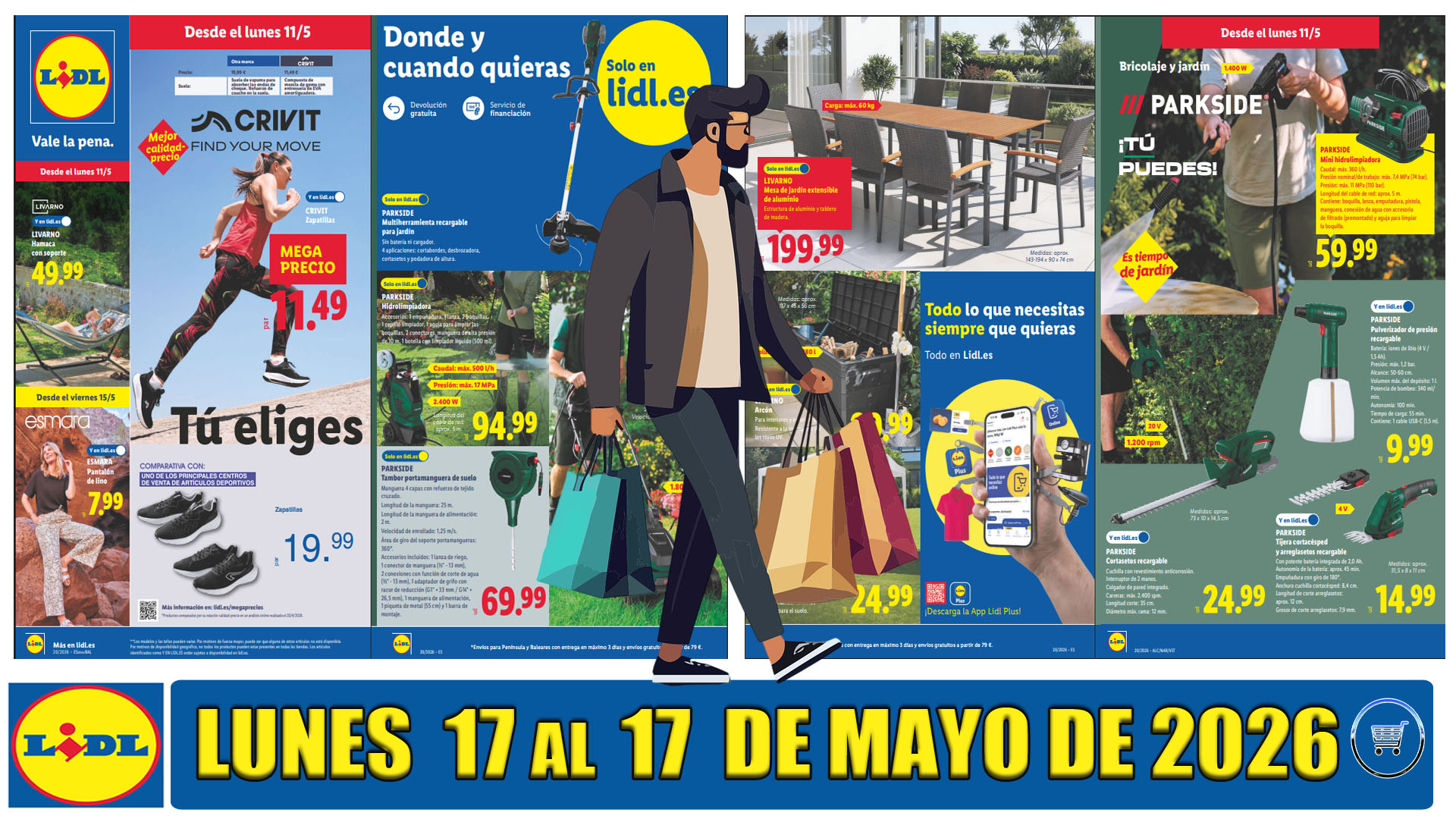 Catálogo Bazar de Lidl del 11 al 17 de mayo de 2026: Grandes ofertas en hogar, bricolaje y jardín