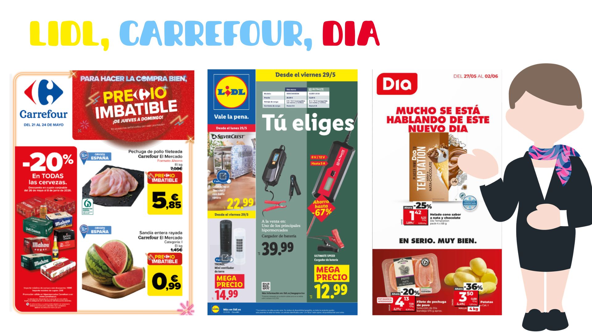 Mejores ofertas de supermercados esta semana: LIDL, Carrefour y DIA (Mayo 2026)