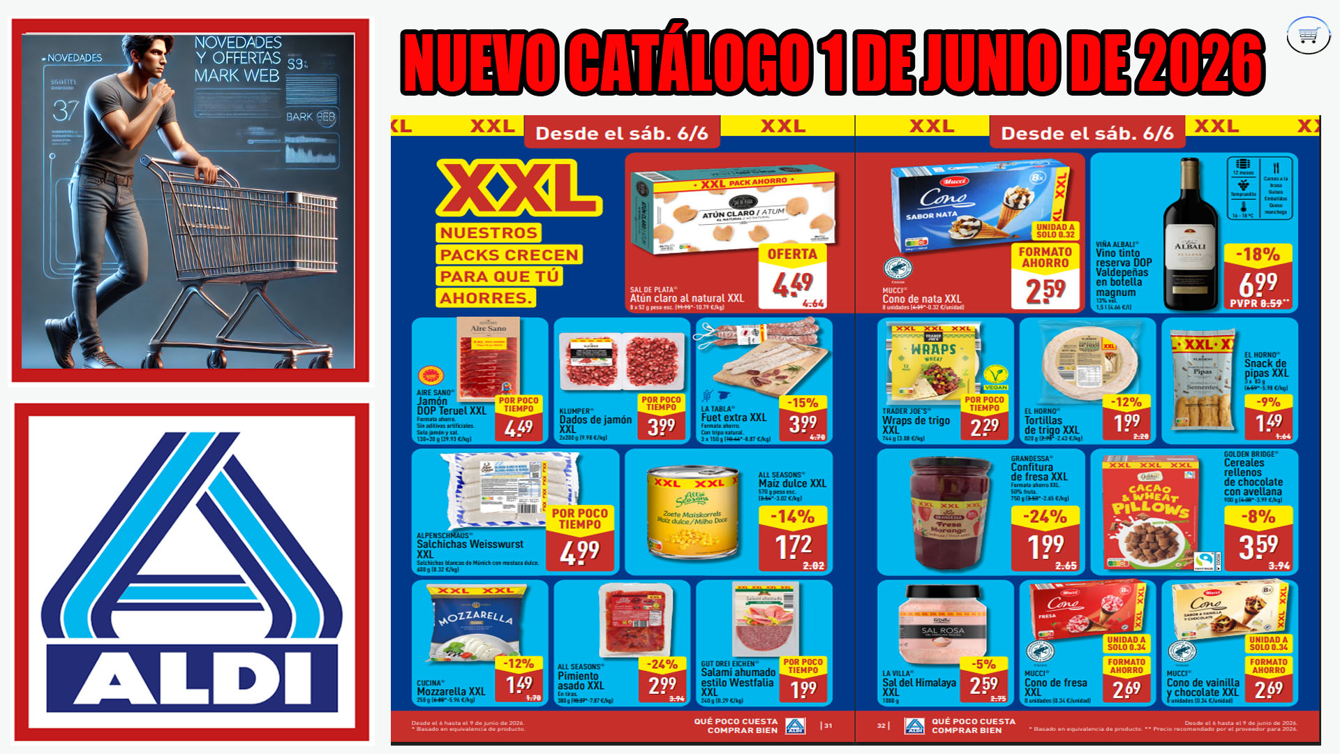 Mejores ofertas del catálogo ALDI del 1 al 7 de junio de 2026 Mejores ofertas del catálogo ALDI del 1 al 7 de junio de 2026
