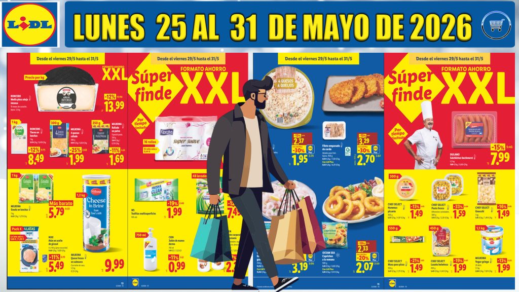 Próximo folleto LIDL alimentación del 25 al 31 de mayo de 2026