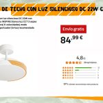 ventilador de techo silencioso que muchos estaban esperando por menos de 85 euros