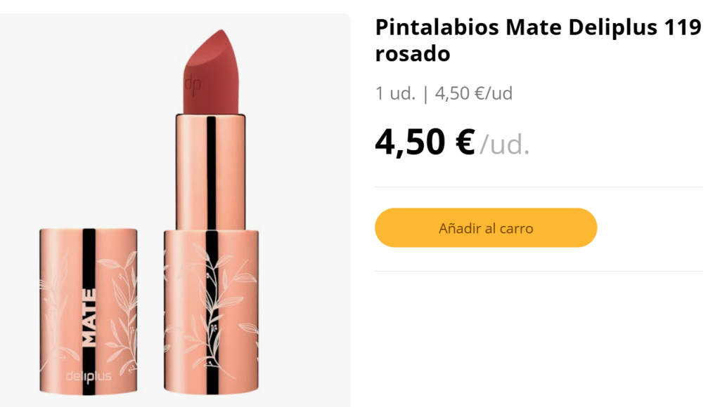 Pintalabios Mate Deliplus 119 rosado: el labial nude que combina con todo