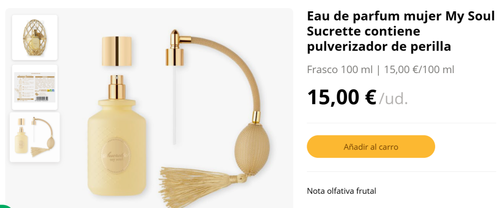 ¿Cómo es el perfume de Mercadona My Soul Sucrette?