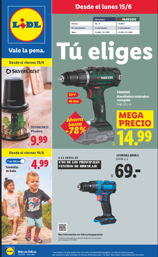 Folleto Lidl Bazar del 15 al 21 de junio de 2026