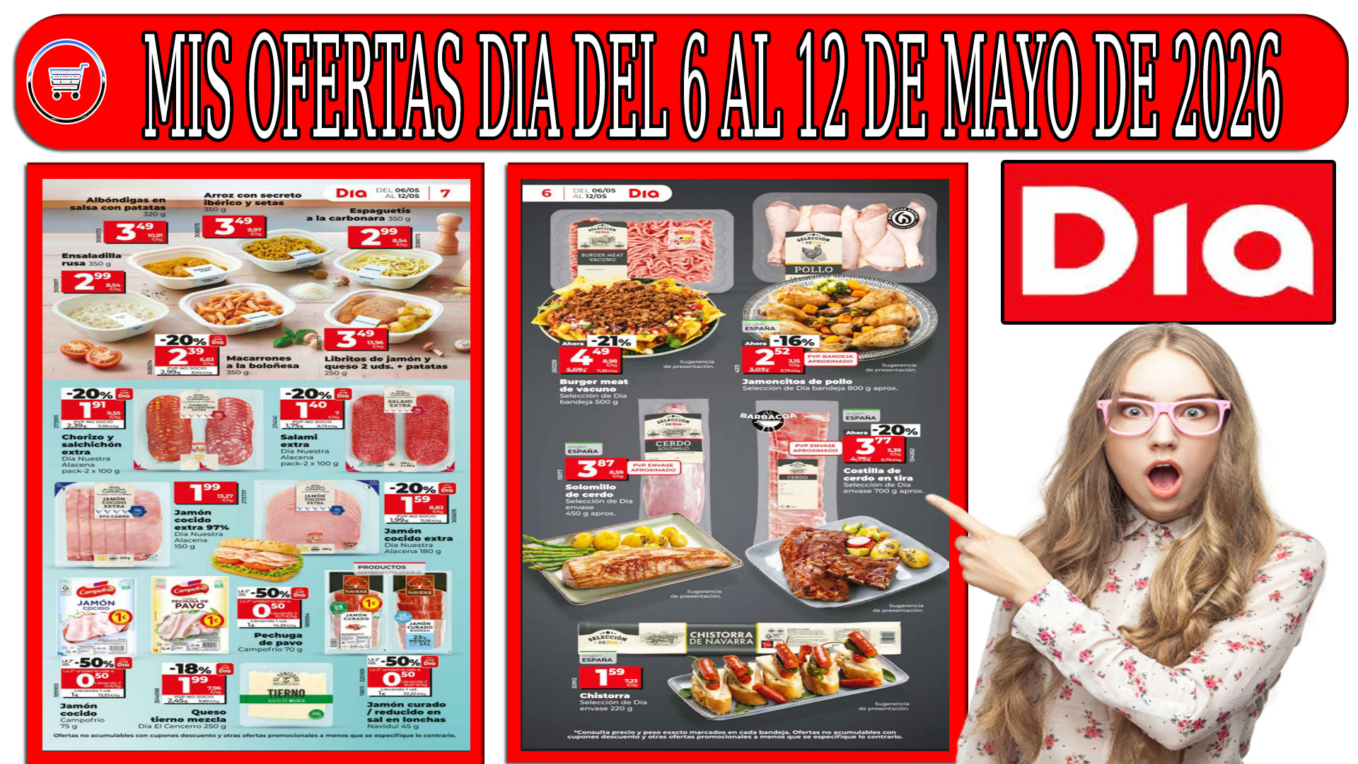 Catálogo de ofertas de DIA del 6 al 12 de mayo de 2026: chollos en alimentación y ahorro semanal