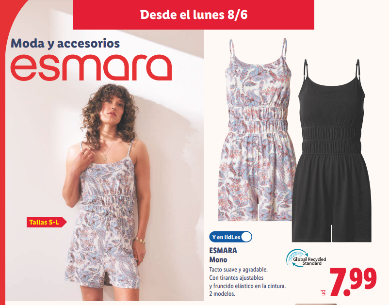 Lidl sorprende con un mono de verano Esmara por menos de 8 euros: comodidad, estilo y frescura para los días más calurosos