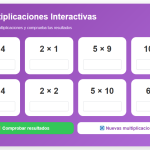 Multiplicaciones Interactivas hasta la Tabla del 10