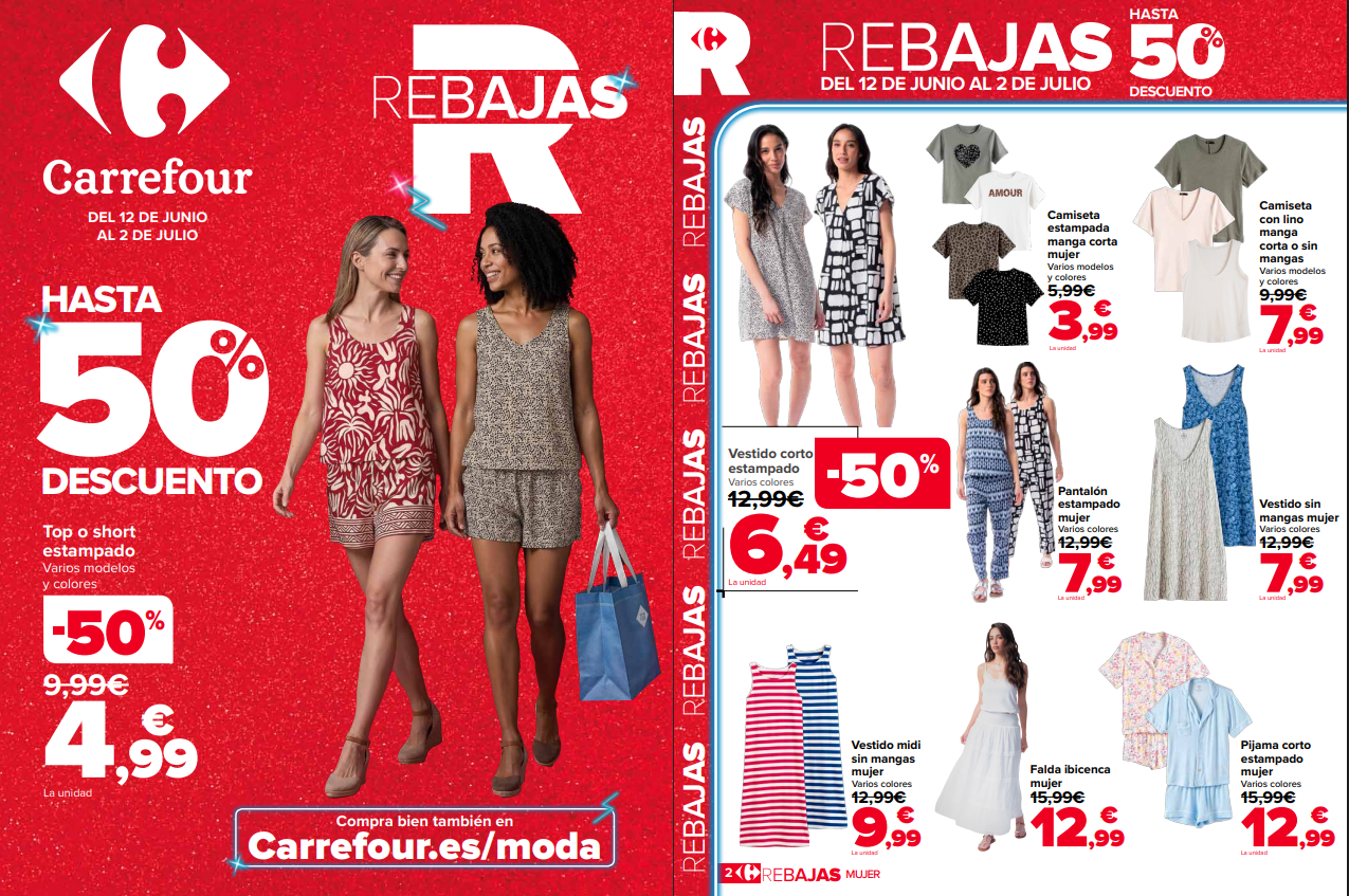 Rebajas Carrefour del 12 de junio al 2 de julio de 2026 Rebajas Carrefour del 12 de junio al 2 de julio de 2026