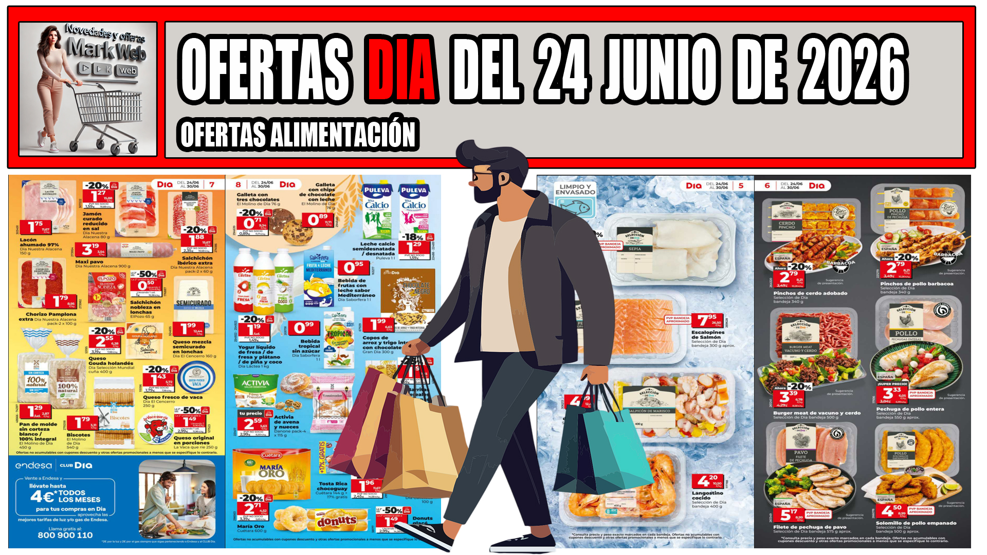 Folleto DIA del 24 al 30 de junio de 2026: ofertas destacadas en alimentación, frescos y verano