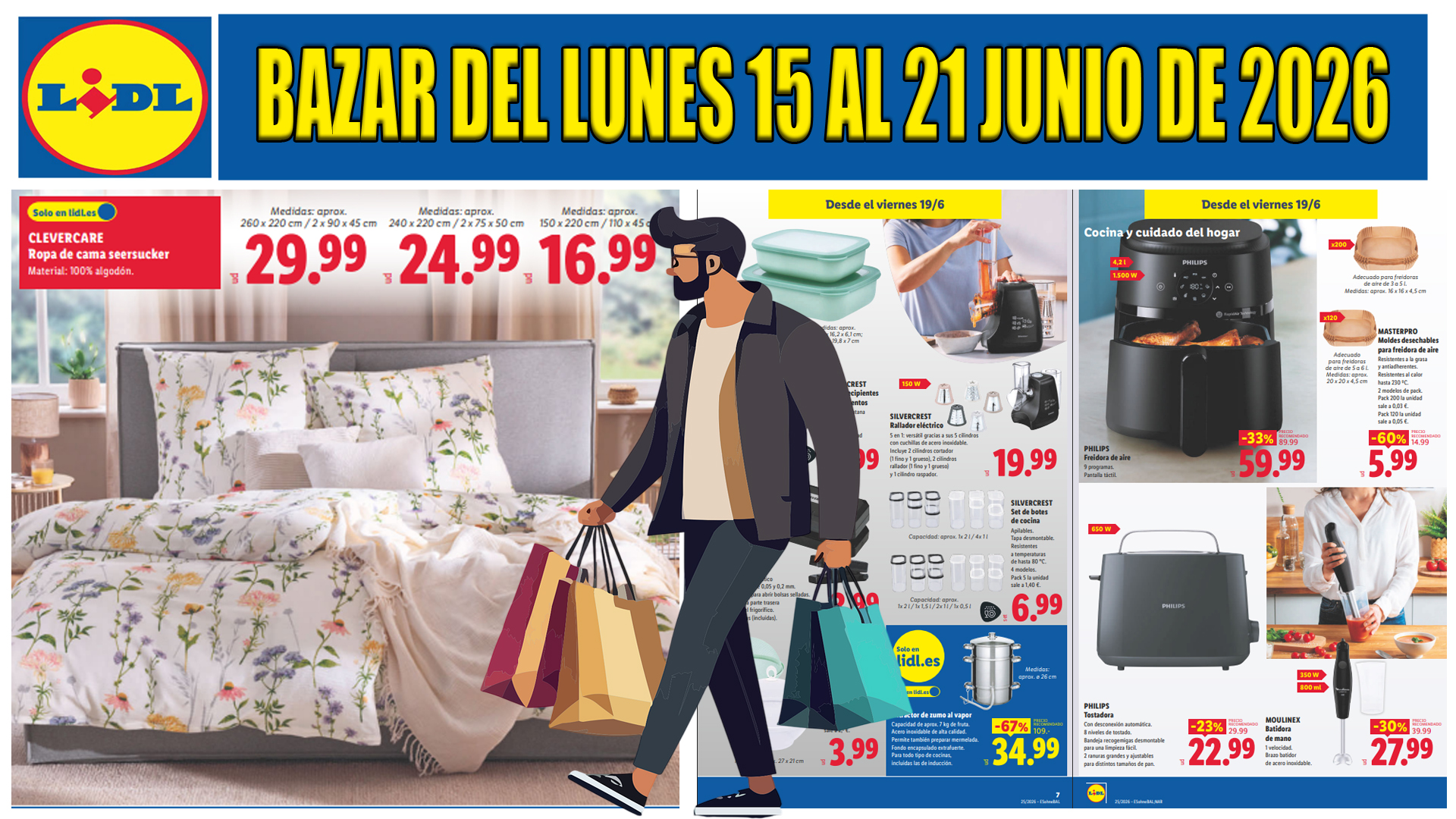 Folleto LIDL bazar del 15 al 21 de junio de 2026