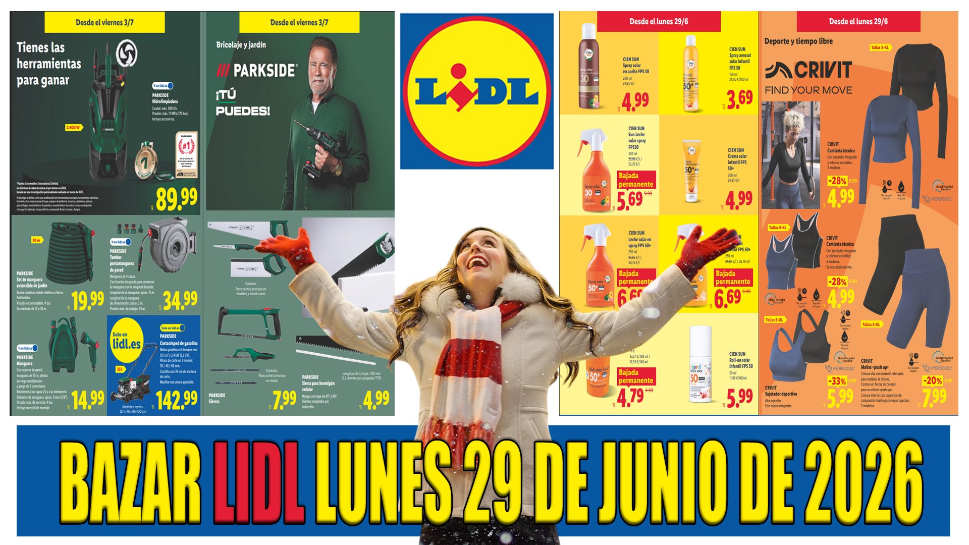 Catálogo BAZAR LIDL del 29 de junio al 5 de julio de 2026: jardín, piscinas, moda y deporte para el verano