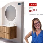 espejo LED redondo Feel Your Bath de 80 cm