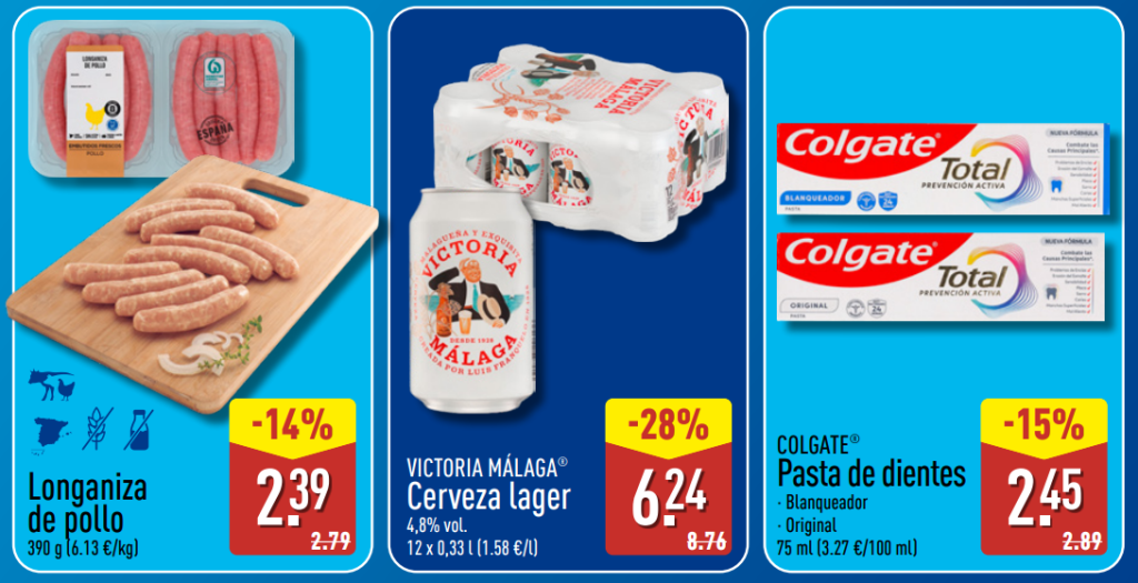 Ahorro en productos frescos de ALDI para toda la familia