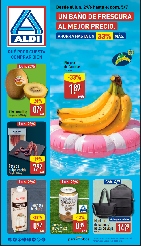 Folleto ALDI del 29 de junio al 5 de julio de 2026