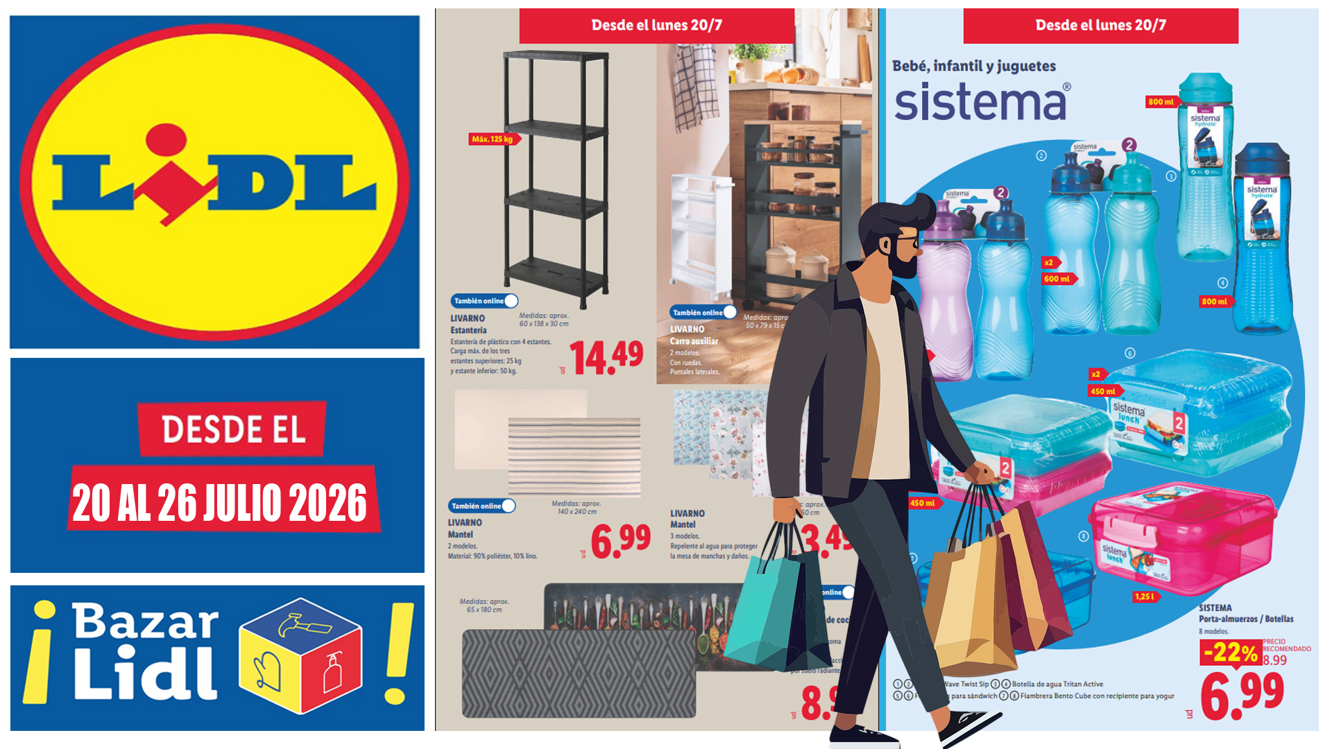 Catálogo de bazar Lidl desde el 20 de julio de 2026: descubre las novedades en hogar, cocina, jardín, bricolaje y mucho más
