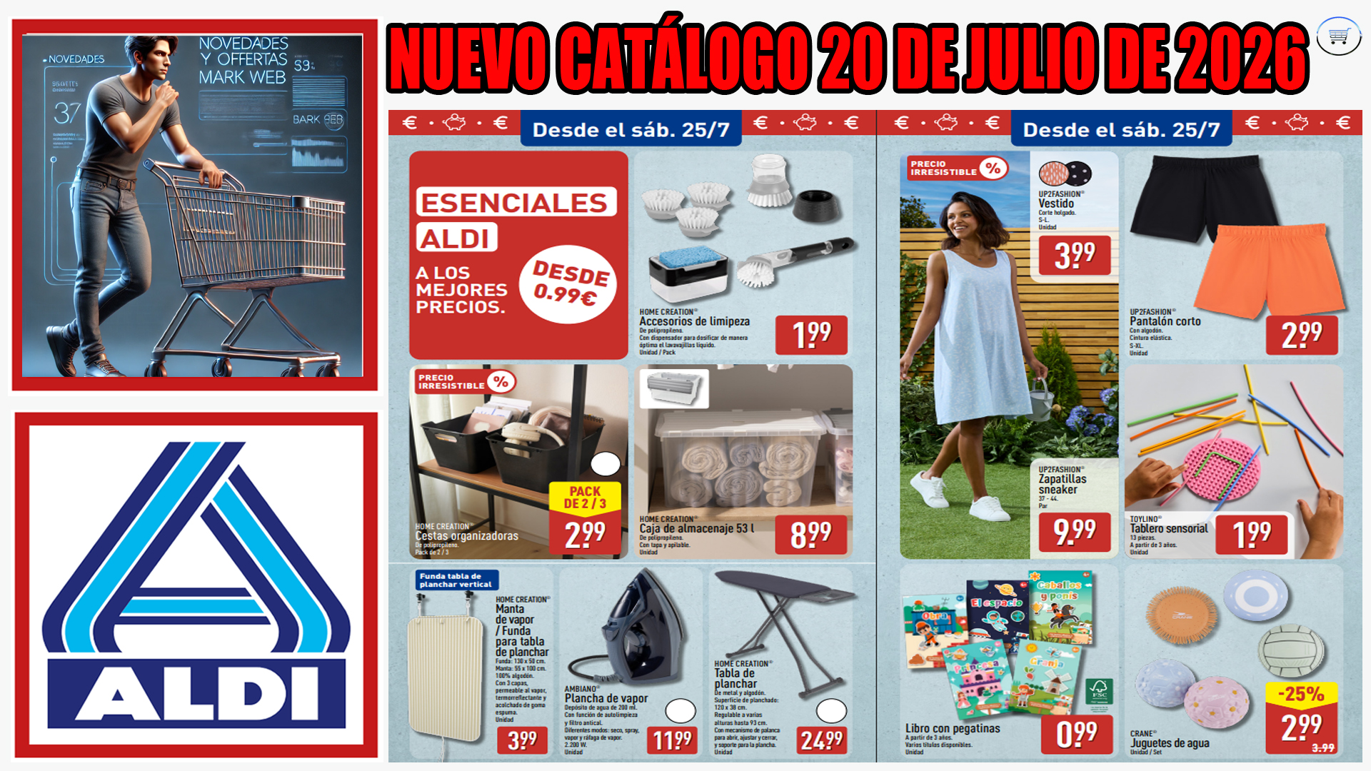 Catálogo ALDI del 20 al 26 de julio de 2026: las mejores ofertas en alimentación, bazar, hogar y mascotas