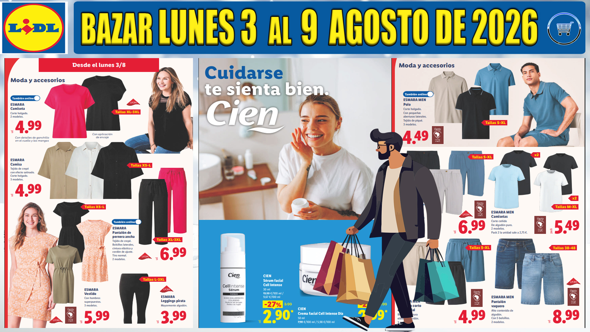 Catálogo Bazar LIDL del 3 al 9 de agosto de 2026: bicicletas, herramientas, moda, hogar y grandes ofertas