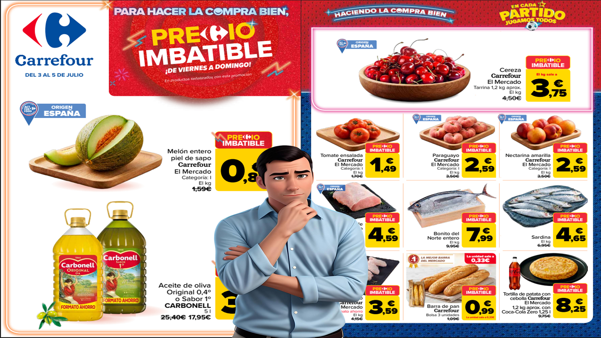 Precio Imbatible Carrefour del 3 al 5 de julio de 2026: las mejores ofertas del fin de semana
