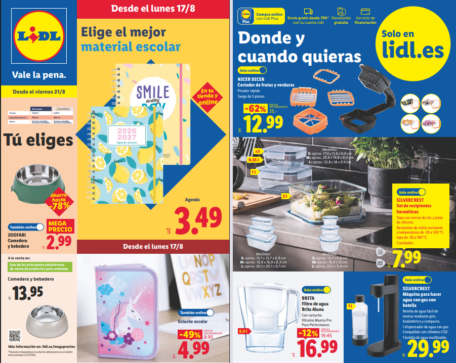 Catálogo Lidl Bazar del 17 al 23 de agosto de 2026