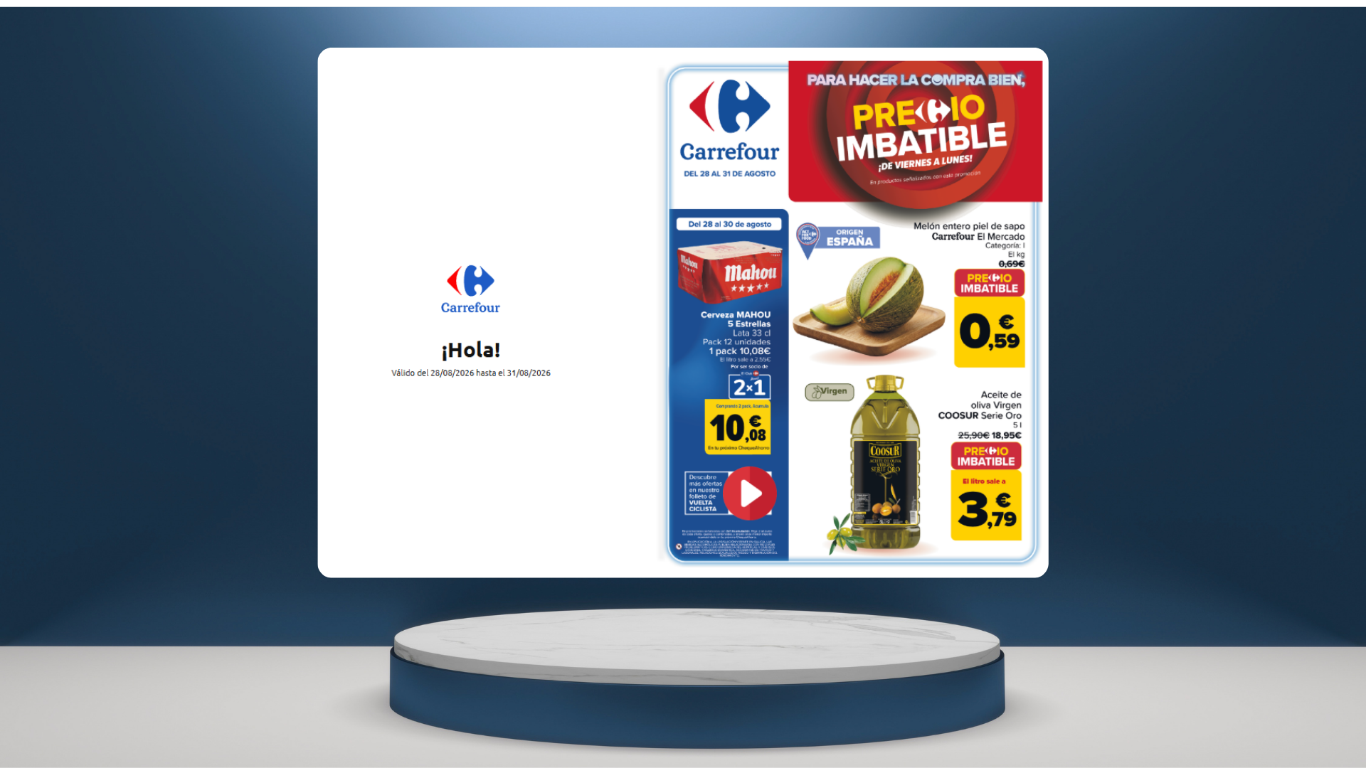 Fin de semana Carrefour Precio Imbatible del 28 al 31 de agosto de 2026