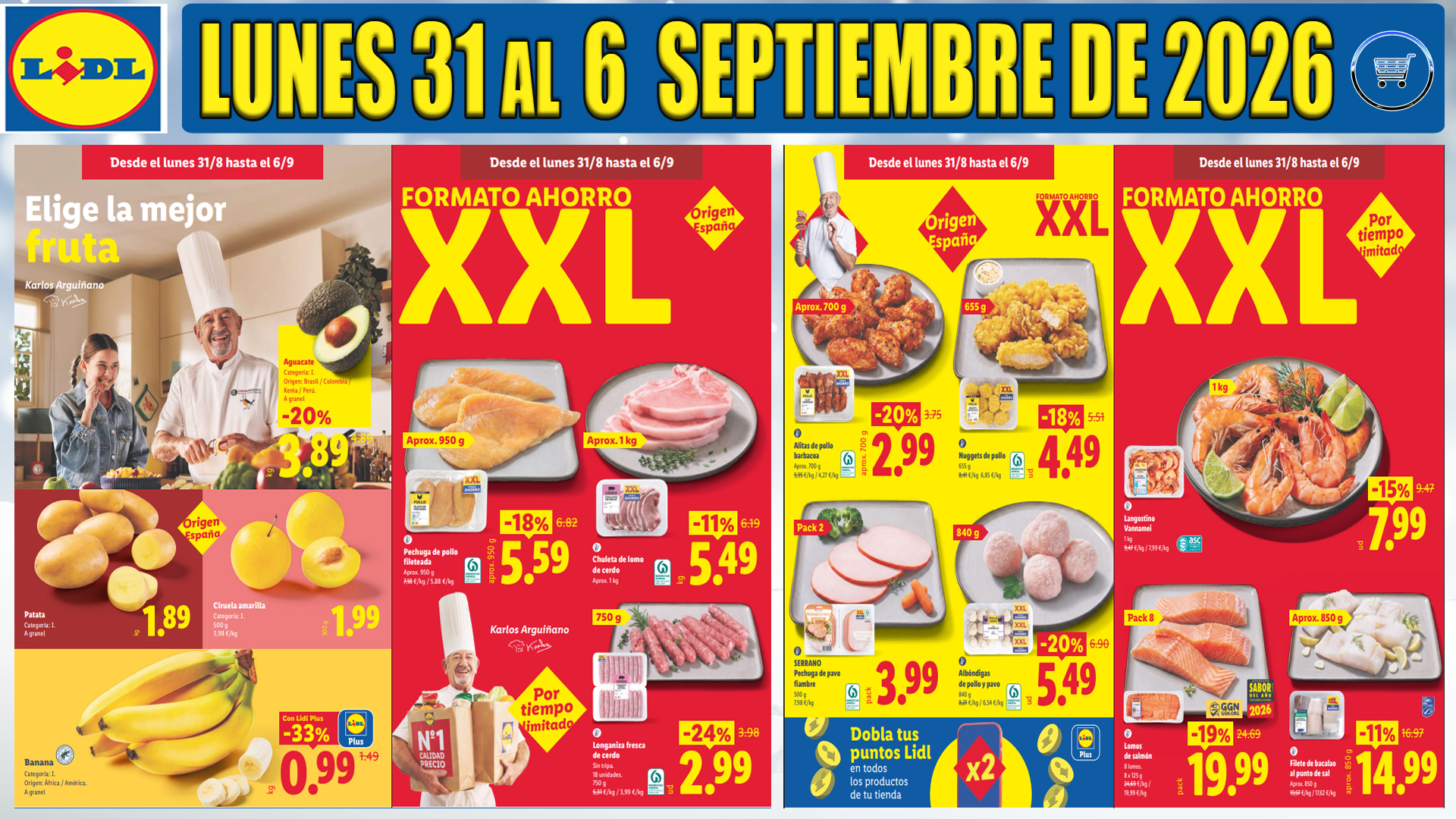 Folleto LIDL del 31 de agosto al 6 de septiembre de 2026