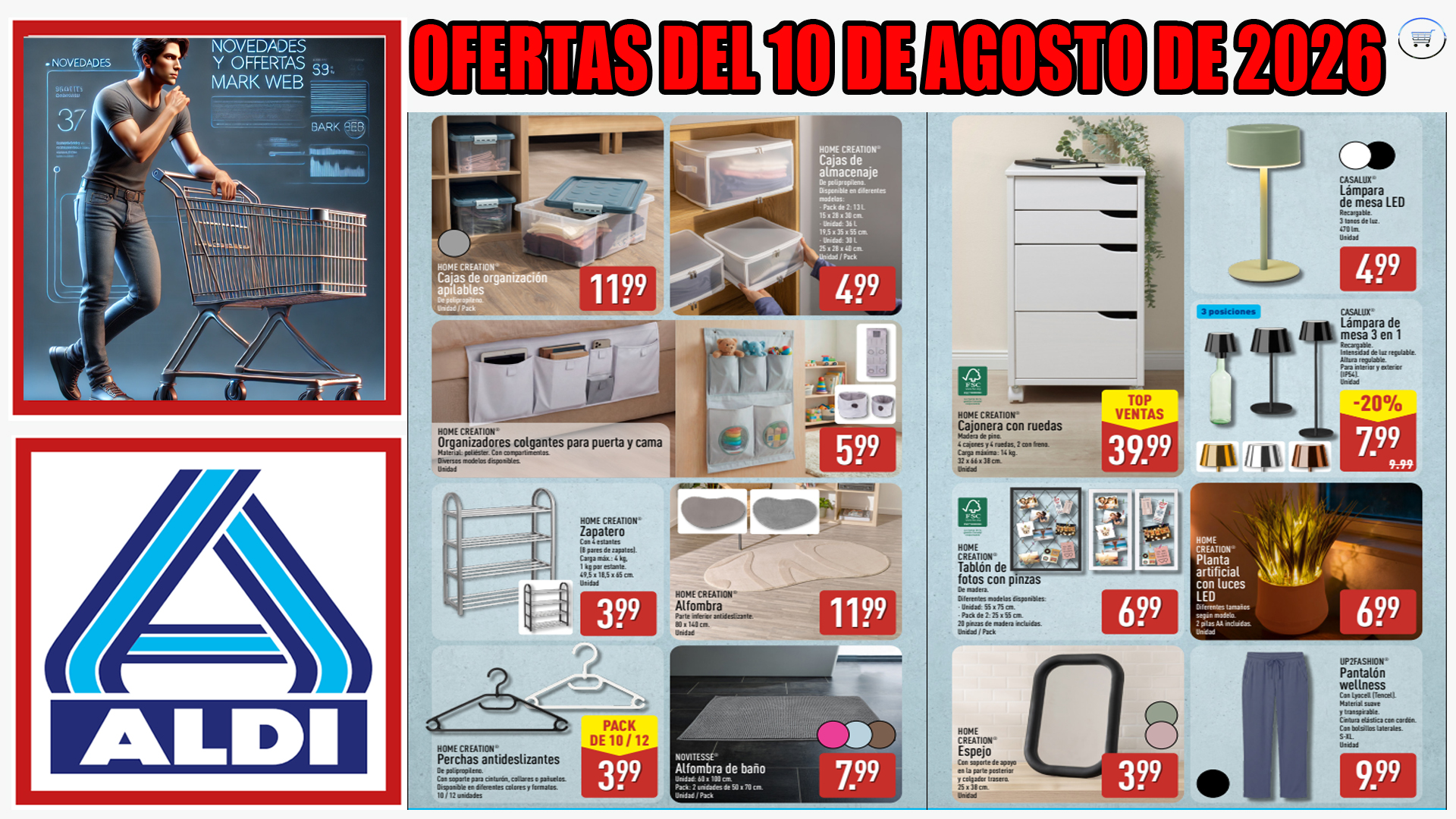Catálogo ALDI del 10 al 16 de agosto de 2026: descubre las mejores ofertas de la semana para ahorrar en tu compra