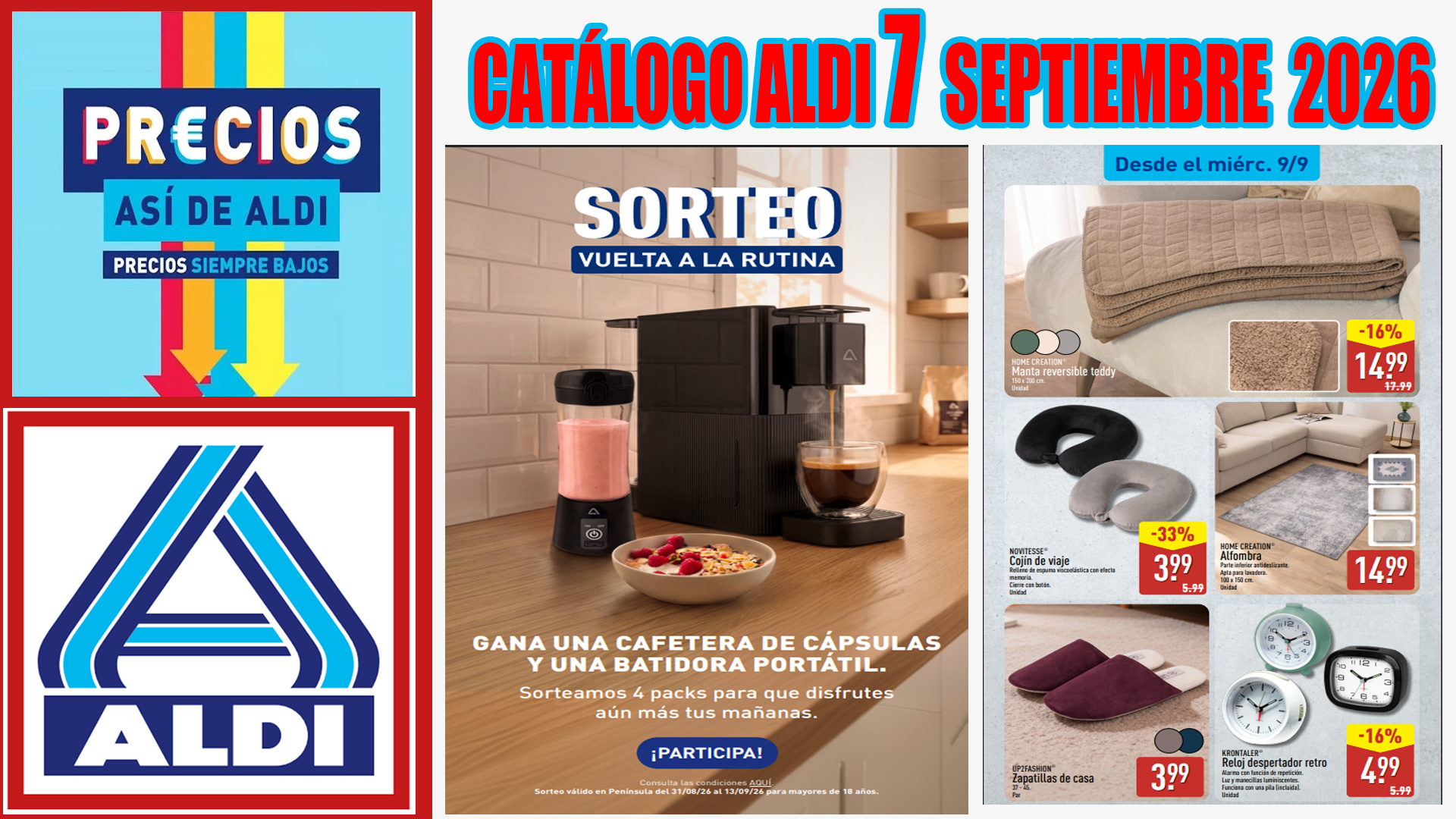 Próximo catálogo ALDI del 7 al 13 de septiembre de 2026