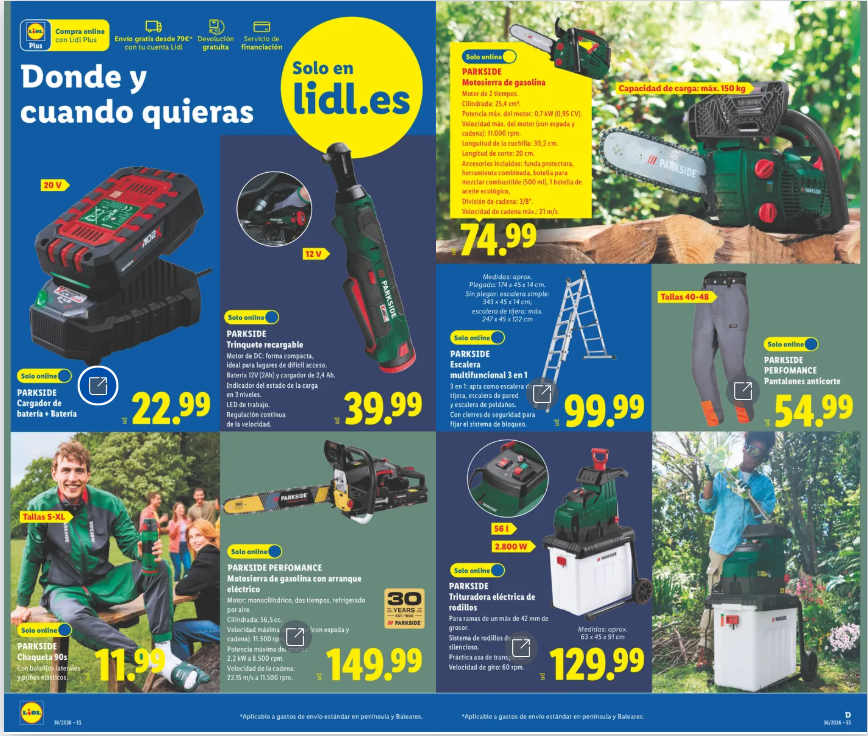 Bazar LIDL del 31 de agosto al 6 de septiembre