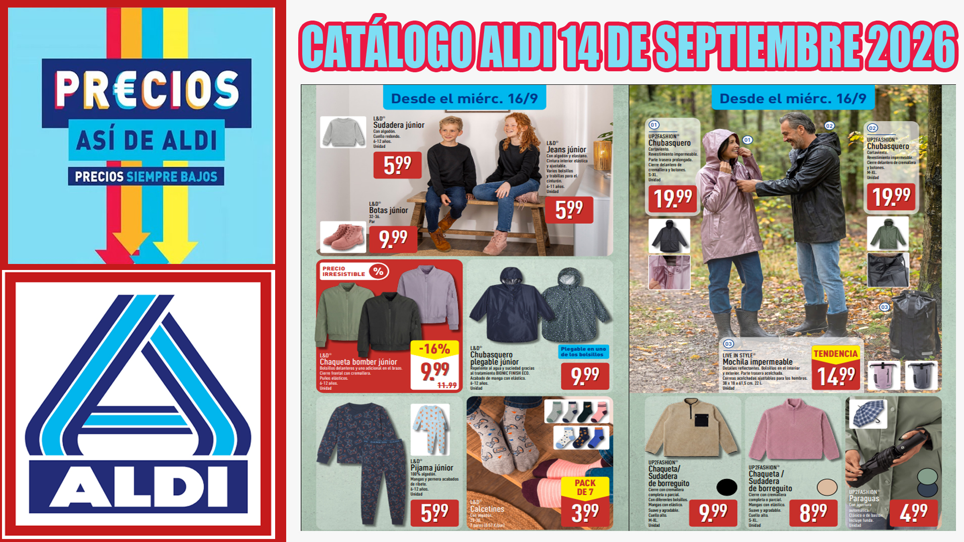 Catálogo ALDI del 14 de septiembre de 2026: ofertas de la semana