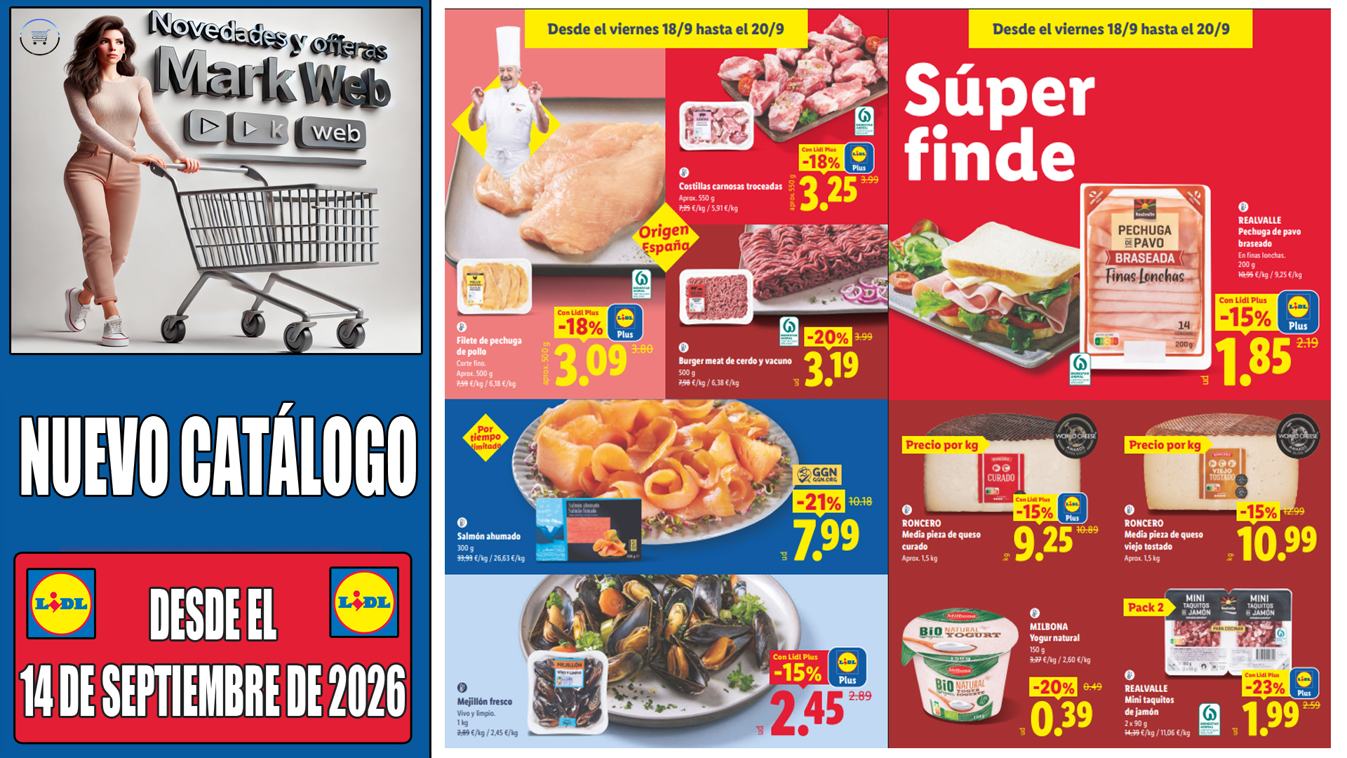 Lidl alimentación del 14 al 20 de septiembre de 2026