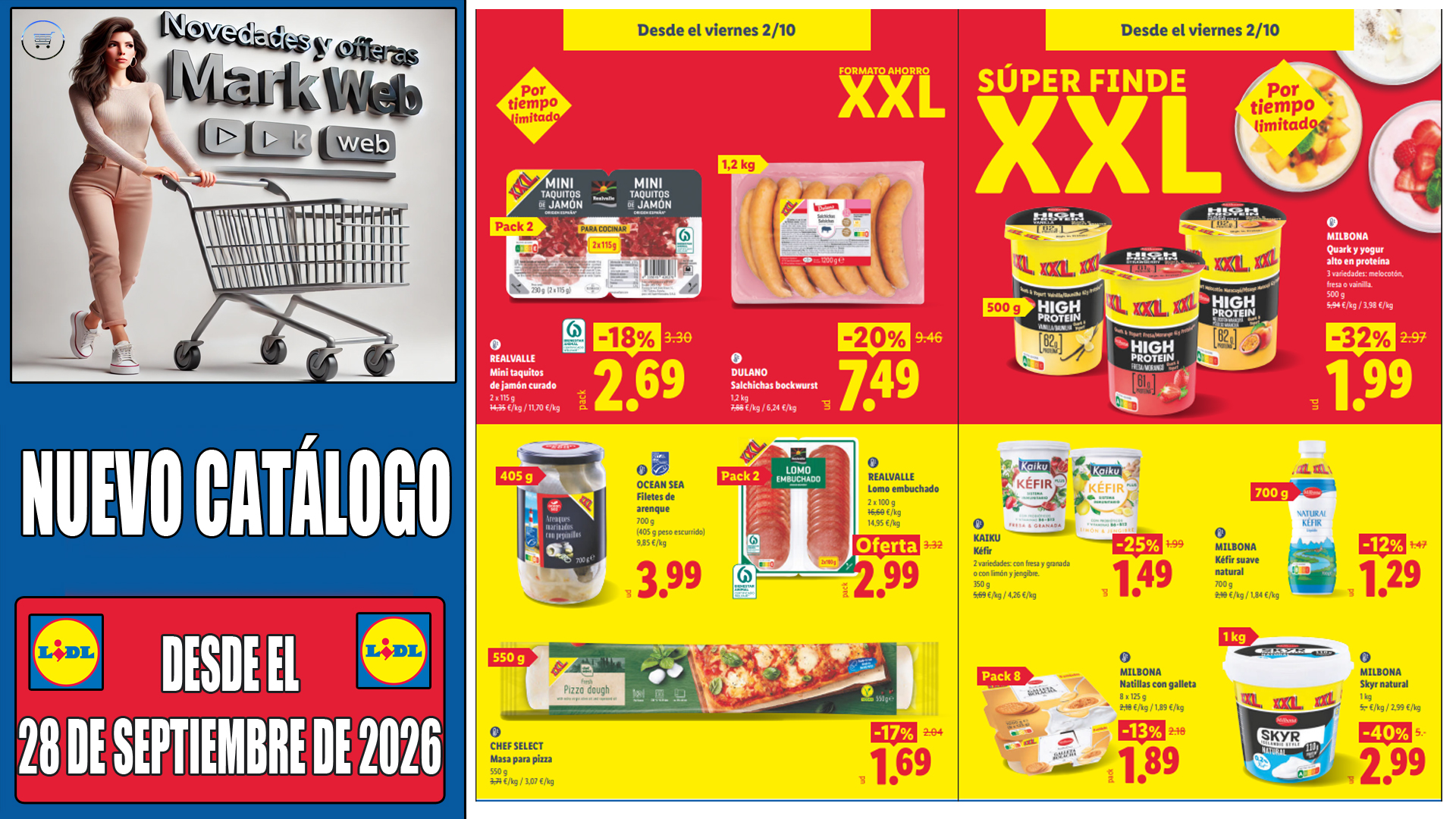 Lidl alimentación del 28 de septiembre al 4 de octubre de 2026