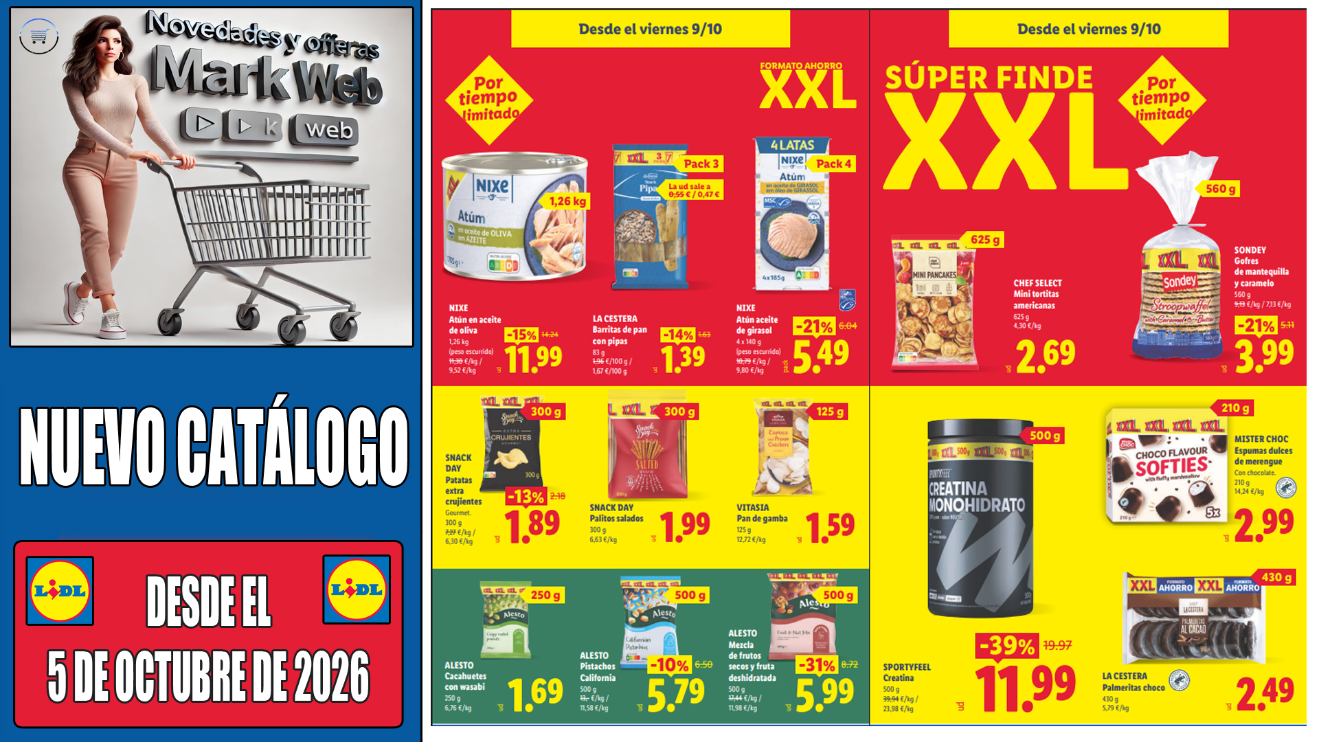 Catálogo Lidl del 5 al 11 de octubre de 2026: todas las ofertas, novedades y productos que llegan al supermercado