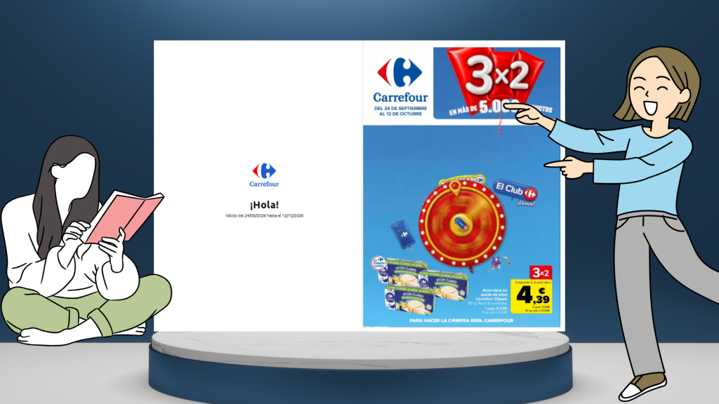 Ofertas 3×2 Carrefour del 24 de septiembre al 12 de octubre de 2026