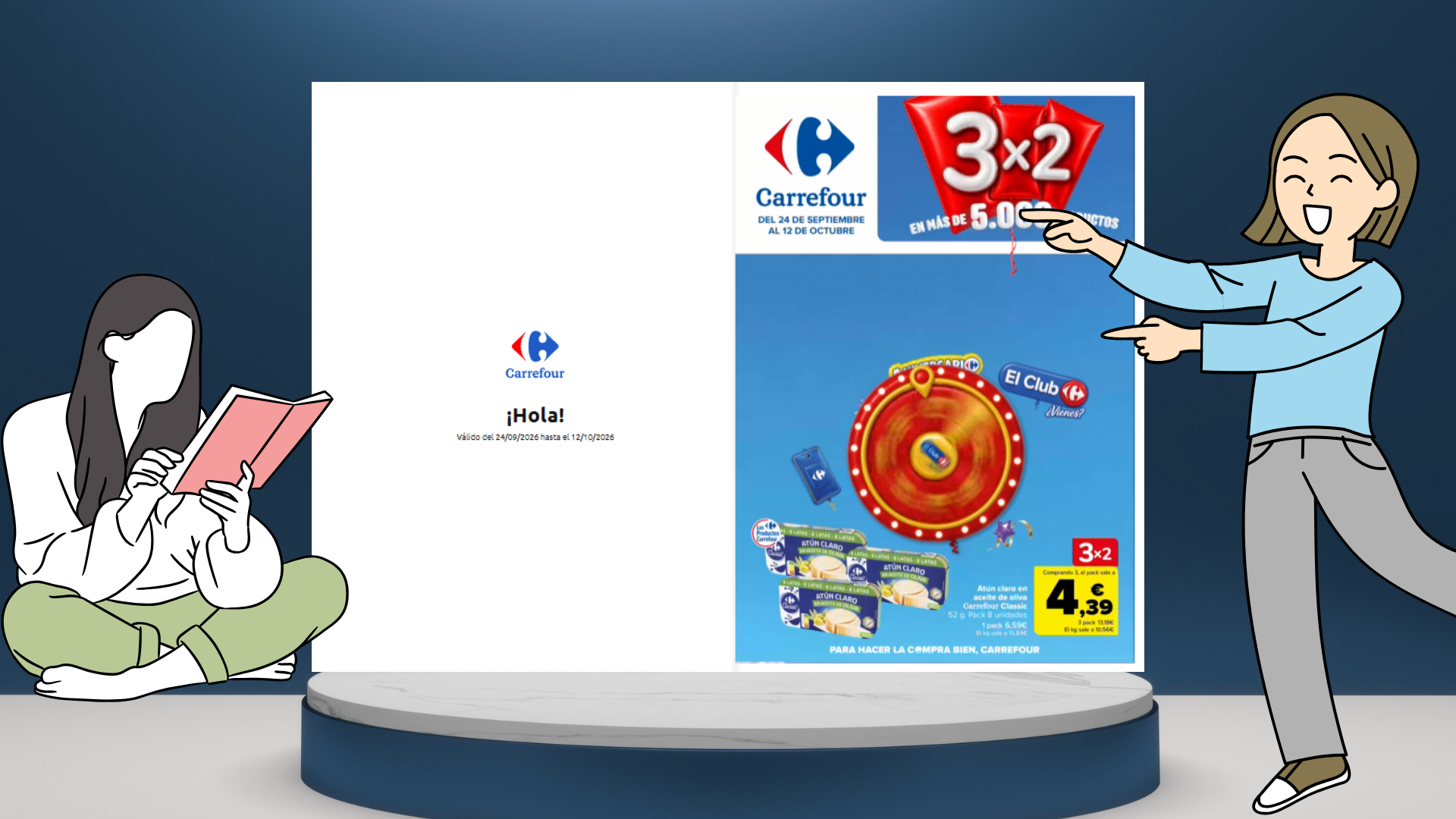 Ofertas 3×2 Carrefour del 24 de septiembre al 12 de octubre de 2026