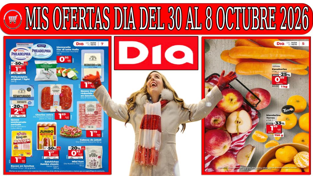 Próximas ofertas DIA del 30 de septiembre al 6 de octubre de 2026