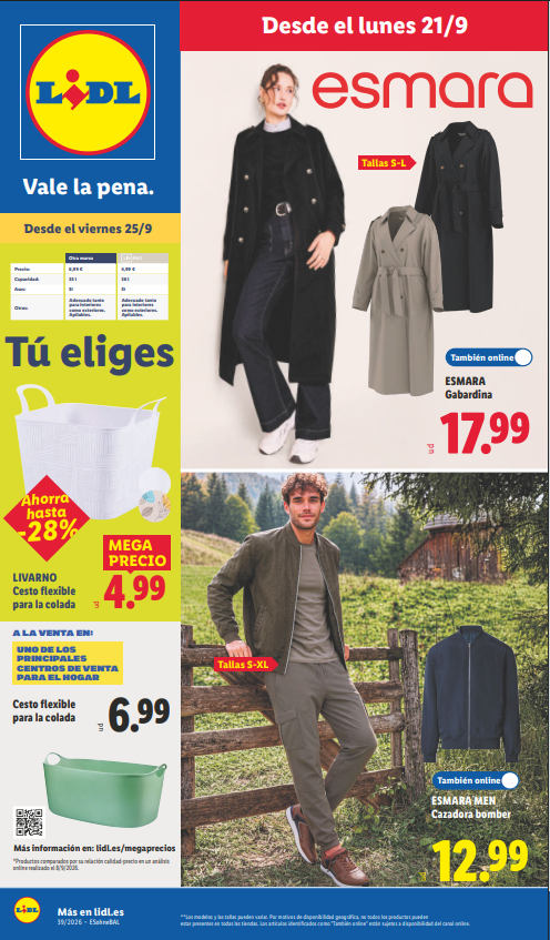 Folleto Lidl Bazar del 21 al 27 de septiembre de 2026